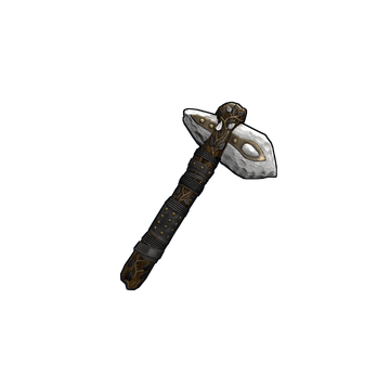 Silver Leaf Stone Hatchet